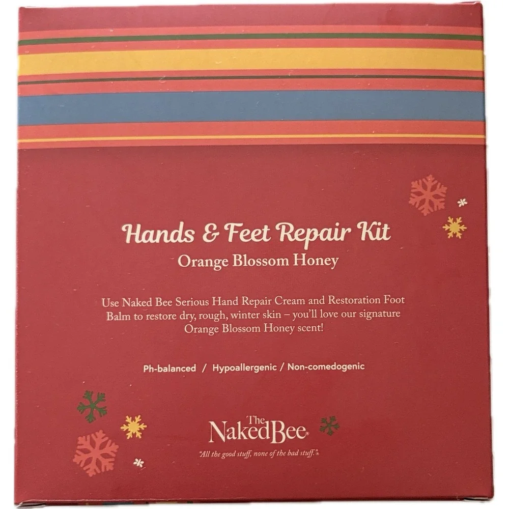 The Naked Bee Orange Blossom Honey Hand Repair Cream & Restoration Foot Balm Kit